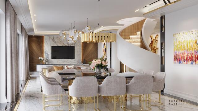 Appart Duplex ACB, designed by Cabinet architecture Neuilly Sur Seine | Cochet Païs