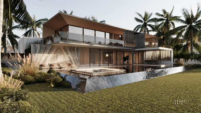Villa Normandy Isles, designed by Cabinet architecture Miami | Cochet Païs